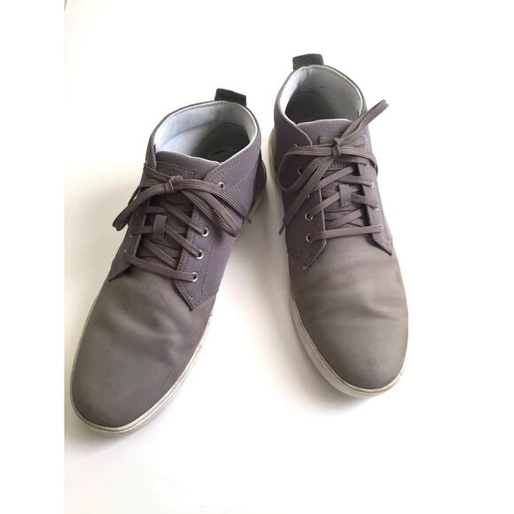 Timberland Groveton Leather Chukkas Boots Gray 12 - Picture 1 of 8